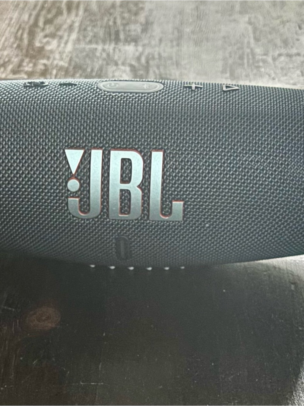 JBL Black Portable Bluetooth Speaker with Front Logo